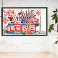 Load image into Gallery viewer, Diamond Painting - Full Round - Heart-shaped flower pot (50*30CM)