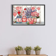 Load image into Gallery viewer, Diamond Painting - Full Round - Heart-shaped flower pot (50*30CM)