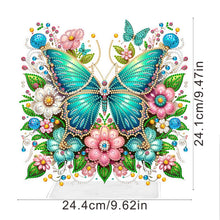 Load image into Gallery viewer, Acrylic Special Shaped Butterfly Flower Desktop Diamond Art Kits for Home Office