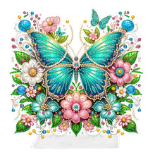 Load image into Gallery viewer, Acrylic Special Shaped Butterfly Flower Desktop Diamond Art Kits for Home Office