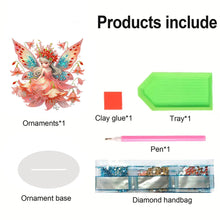 Load image into Gallery viewer, Acrylic Special Shaped Butterfly Fairy Flower Diamond Painting Tabletop Ornament
