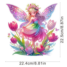 Load image into Gallery viewer, Acrylic Special Shaped Butterfly Fairy Flower Diamond Painting Tabletop Ornament
