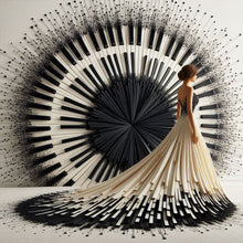 Load image into Gallery viewer, Diamond Painting - Full Round - Piano girl (40*40CM)