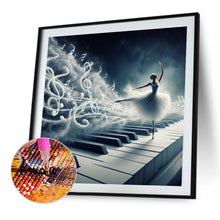 Load image into Gallery viewer, Diamond Painting - Full Round - Piano girl (40*40CM)