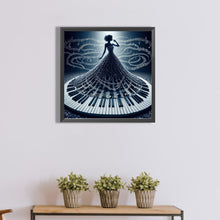 Load image into Gallery viewer, Diamond Painting - Full Round - Piano girl (40*40CM)