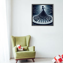 Load image into Gallery viewer, Diamond Painting - Full Round - Piano girl (40*40CM)