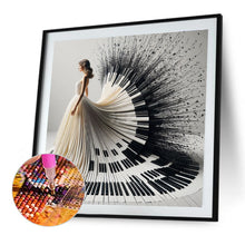 Load image into Gallery viewer, Diamond Painting - Full Round - Piano girl (40*40CM)