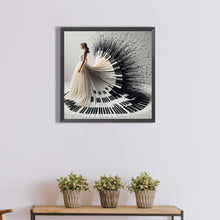 Load image into Gallery viewer, Diamond Painting - Full Round - Piano girl (40*40CM)