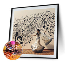 Load image into Gallery viewer, Diamond Painting - Full Round - Piano girl (40*40CM)