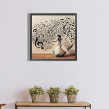 Load image into Gallery viewer, Diamond Painting - Full Round - Piano girl (40*40CM)