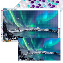 Load image into Gallery viewer, 2pcs Round Diamond Painting Set - Aurora beauty (70*40CM)