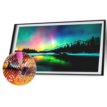 Load image into Gallery viewer, 2pcs Round Diamond Painting Set - Aurora beauty (70*40CM)