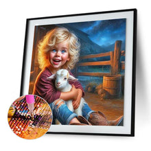 Load image into Gallery viewer, Diamond Painting - Full Round - Farm Child (30*30CM)