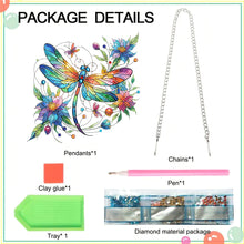 Load image into Gallery viewer, Acrylic Dragonfly Diamond Painting Decor DIY Diamond Art Pendant for Wall Window
