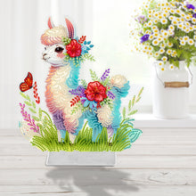 Load image into Gallery viewer, Alpaca Acrylic Special Shape Diamond Painting Desktop Decorations for Beginners