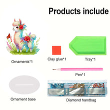 Load image into Gallery viewer, Alpaca Acrylic Special Shape Diamond Painting Desktop Decorations for Beginners