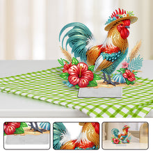 Load image into Gallery viewer, Rooster Acrylic Special Shape Diamond Painting Desktop Ornaments for Home Decor