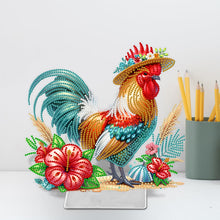 Load image into Gallery viewer, Rooster Acrylic Special Shape Diamond Painting Desktop Ornaments for Home Decor