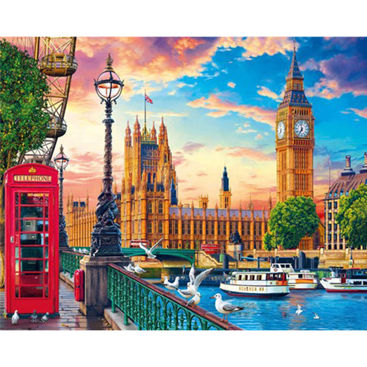 AB Diamond Painting - Full Square - Big Ben (40*40CM)