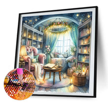 Load image into Gallery viewer, AB Diamond Painting - Full Round - Cozy Study (40*40CM)