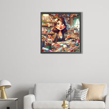 Load image into Gallery viewer, AB Diamond Painting - Full Round - Artistic Creation Girl (40*40CM)
