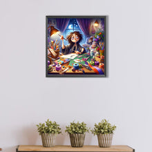 Load image into Gallery viewer, AB Diamond Painting - Full Round - All-Night Creation Girl (40*40CM)