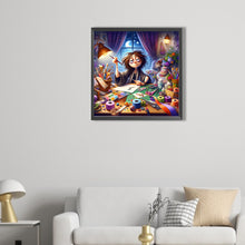 Load image into Gallery viewer, AB Diamond Painting - Full Round - All-Night Creation Girl (40*40CM)