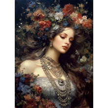 Load image into Gallery viewer, AB Diamond Painting - Full Round - Classic Flower Crown Girl (40*55CM)