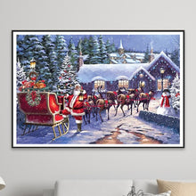 Load image into Gallery viewer, AB Diamond Painting - Full Round - Christmas Snow Night (60*40CM)