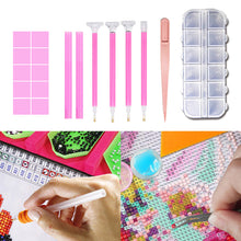 Load image into Gallery viewer, Diamond Art Pen Kit Rhinestones Storage Case Diamond Painting Accessories Kit