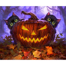 Load image into Gallery viewer, Diamond Painting - Full Square - Halloween Pumpkin Monster (50*40CM)