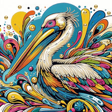 Load image into Gallery viewer, Diamond Painting - Partial Special Shaped - Pelican (40*40CM)