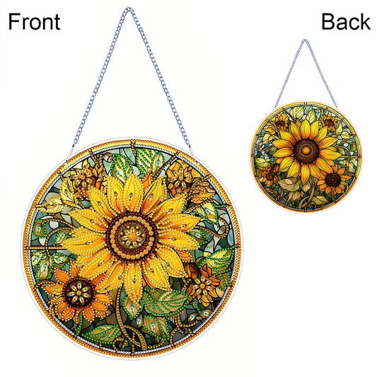 PVC Glass Special Shaped Color Pattern Diamond Painting Hanging Suncatcher