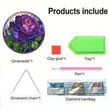 Load image into Gallery viewer, PVC Glass Special Shaped Color Pattern Diamond Painting Hanging Suncatcher