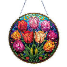 Load image into Gallery viewer, PVC Glass Special Shaped Color Pattern Diamond Painting Hanging Suncatcher