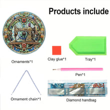 Load image into Gallery viewer, PVC Glass Special Shaped Color Pattern Diamond Painting Hanging Suncatcher