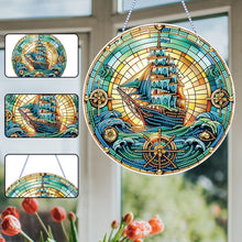 Load image into Gallery viewer, PVC Glass Special Shaped Color Pattern Diamond Painting Hanging Suncatcher