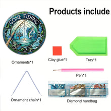 Load image into Gallery viewer, PVC Glass Special Shaped Color Pattern Diamond Painting Hanging Suncatcher