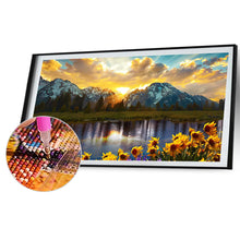 Load image into Gallery viewer, 2pcs Round Diamond Painting Set - Landscape (70*40CM)