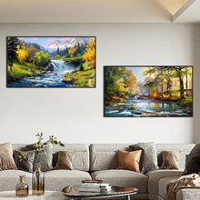 Load image into Gallery viewer, 2pcs Round Diamond Painting Set - Landscape (70*40CM)
