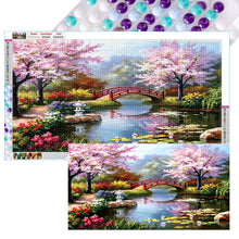 Load image into Gallery viewer, 2pcs Round Diamond Painting Set - Landscape (70*40CM)