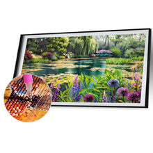 Load image into Gallery viewer, 2pcs Round Diamond Painting Set - Landscape (70*40CM)