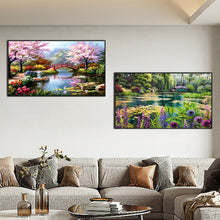 Load image into Gallery viewer, 2pcs Round Diamond Painting Set - Landscape (70*40CM)