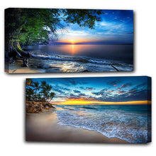 Load image into Gallery viewer, 2pcs Round Diamond Painting Set - Landscape (70*40CM)