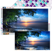 Load image into Gallery viewer, 2pcs Round Diamond Painting Set - Landscape (70*40CM)
