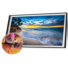 Load image into Gallery viewer, 2pcs Round Diamond Painting Set - Landscape (70*40CM)