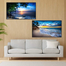 Load image into Gallery viewer, 2pcs Round Diamond Painting Set - Landscape (70*40CM)