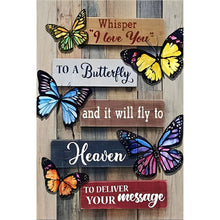 Load image into Gallery viewer, 2pcs Round Diamond Painting Set - Flying butterfly (40*60CM)