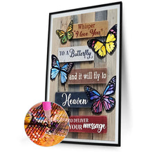 Load image into Gallery viewer, 2pcs Round Diamond Painting Set - Flying butterfly (40*60CM)