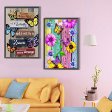 Load image into Gallery viewer, 2pcs Round Diamond Painting Set - Flying butterfly (40*60CM)